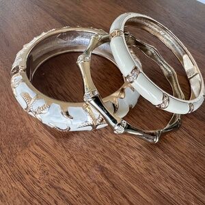 Tommy Bahama - Set of three enamel hinge bangles